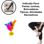 Peteca Com Penas Coloridas Para Festa Junina Arraia Festa Caipira Brincadeiras