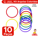 Kit Com 10 Argolas Para Festa Junina Caipira Jogo Das Argolas Sortidas