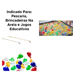 Kit 10 Unidades Peixe Peixinho Plástico Para Pescaria Festa Junina Sortidos