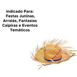 Chapéu De Palha Tremendao Desfiado Para Festa Junina Julina Caipira