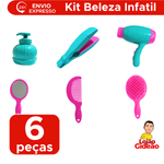 Kit Beleza Secador Chapinha Acessórios Tathi Beauty Brinquedo Infantil Criança Para Meninas