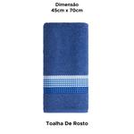 Kit Jogo De Toalha De Banho Grande + Rosto Macia 2 Peças 98% Algodão 