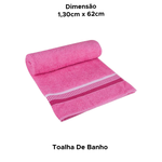 Kit Jogo De Toalha De Banho Grande + Rosto Macia 2 Peças 98% Algodão 