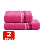 Kit Jogo De Toalha De Banho Grande + Rosto Macia 2 Peças 98% Algodão 