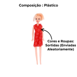 Boneca Belinha Glam Girls Para Criança Meninas Brinquedo Para Lembrancinha Festas Sortida