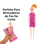 Boneca Belinha Glam Girls Para Criança Meninas Brinquedo Para Lembrancinha Festas Sortida