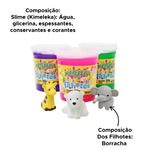 Kimeleka Slime Com Filhote 180g Crianças Kids Para Meninos E Meninas
