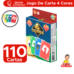 Jogo De Cartas Baralho 4 Cores 110 Cartas Para Meninos E Meninas Educativo Recreação