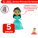 Coleção Bonecas Princesas Disney De Montar Infantil Para Meninas Sortidas