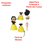 Coleção Bonecas Princesas Disney De Montar Infantil Para Meninas Sortidas
