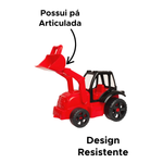 Trator Carregadeira Carrinho Agroworks Brinquedo Infantil Criança