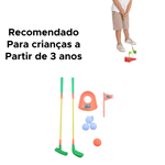 Jogo Mini Golf Infantil Brinquedo Interativo Diversão Em Família Completo Com 8 Peças