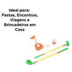 Jogo Mini Golf Infantil Brinquedo Interativo Diversão Em Família Completo Com 8 Peças