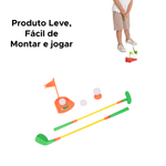 Jogo Mini Golf Infantil Brinquedo Interativo Diversão Em Família Completo Com 8 Peças