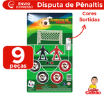 Jogo De Botão Disputa De Pênaltis Com 9 Peças Para Crianças Brincadeira Diversão Sortido