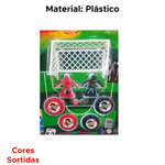 Jogo De Botão Disputa De Pênaltis Com 9 Peças Para Crianças Brincadeira Diversão Sortido