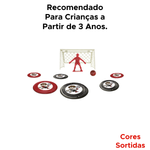 Jogo De Botão Disputa De Pênaltis Com 9 Peças Para Crianças Brincadeira Diversão Sortido