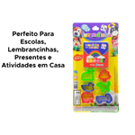 Kit Massinha De Modela Fazendinha Com 6 Cores 6 Moldes Para Criança Escola
