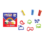 Kit Massinha De Modela Fazendinha Com 6 Cores 6 Moldes Para Criança Escola