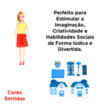 Kit Boneca Pop Com 8 Peças Casa E Mobília Casa Dos Sonhos Para Meninas Crianças Divertido Sortidos