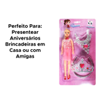 Kit Boneca Fashion E Acessórios Brinquedo Infantil Para Meninas Sortido