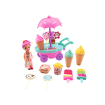 Brinquedo Hora Do Lanche Kit Com 19 Peças Infantil Carrinho De Sorvete Doces Sortido