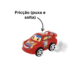 Carro Fricção Sorriso Divertido Carrinho De Plástico Para Criança Infantil