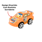 Carro Fricção Sorriso Divertido Carrinho De Plástico Para Criança Infantil