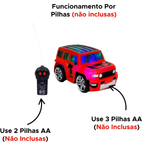 Carro De Controle Remoto Carrinho Brinquedo Para Criança Presente