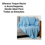 Manta Para Sofá E Cama 2,10 x 1,50 Protetora Cobertor Colcha Material 100% Algodão