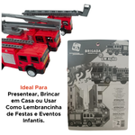 Kit Caminhão De Bombeiro De Brinquedo Kit Com 6 Peças Brigada Em Ação Infantil Para Meninos