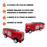 Kit Caminhão De Bombeiro De Brinquedo Kit Com 6 Peças Brigada Em Ação Infantil Para Meninos