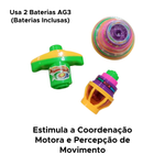 Brinquedo Super Gira Peão Com Lançador Brinquedo Infantil Para Meninos E Meninas Sortido