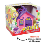 Kit Com 13 Peças Casinha Didática Com Blocos Brinquedo Infantil