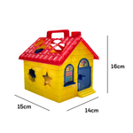 Kit Com 13 Peças Casinha Didática Com Blocos Brinquedo Infantil