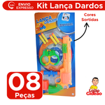Kit Com 8 Peças Brinquedo Lança Dardos E Bolinhas Peças Para Crianças Meninos E Meninas