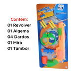 Kit Com 8 Peças Brinquedo Lança Dardos E Bolinhas Peças Para Crianças Meninos E Meninas