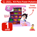 Kit Infantil Para Fazer Acessórios Miçangas Para Pulseiras