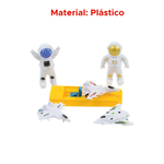 Kit Com 5 Peças Brinquedo Boneco Astronauta Para Crianças Festa Lembrancinha