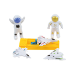 Kit Com 5 Peças Brinquedo Boneco Astronauta Para Crianças Festa Lembrancinha