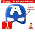 Máscara Super Herói Plástico Infantil Festa Máscara Festa Cosplay Fantasia de Carnaval Super Herói