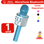Microfone Karaokê Bluetooth Efeito De Voz Recarregável Single Voice