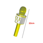 Microfone Karaokê Bluetooth Efeito De Voz Recarregável Single Voice