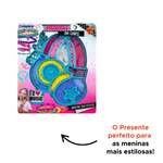Kit Infantil Para Fazer Acessórios Pulseira Estilosa Miçangas Maleta Infantil Para Meninas Beleza