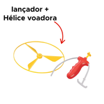 Brinquedo Giro Fly Lançador Giro Hélice Helicóptero Lembrancinha Para Festa Brinquedos Voador