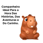 Boneco Juca Capivara De estimação Em Vinil Macio E Fofo