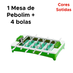 Mini Pebolim Jogo De Mesa Mini Totó Infantil Com 4 Bolas Plástico Colorido Para Criança