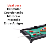 Jogo De Sinuca Mini Mesa De Bilhar E Sinuca Completa 2 Tacos E Triangulo Infantil