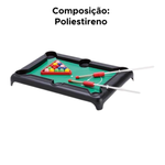 Jogo De Sinuca Mini Mesa De Bilhar E Sinuca Completa 2 Tacos E Triangulo Infantil