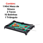 Jogo De Sinuca Mini Mesa De Bilhar E Sinuca Completa 2 Tacos E Triangulo Infantil